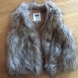 12-18 mo faux fur vest